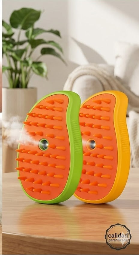 🐾 ¡Despídete del pelo por toda tu casa! El Cepillo Vaporizador 3 en 1 que tu mascota amará